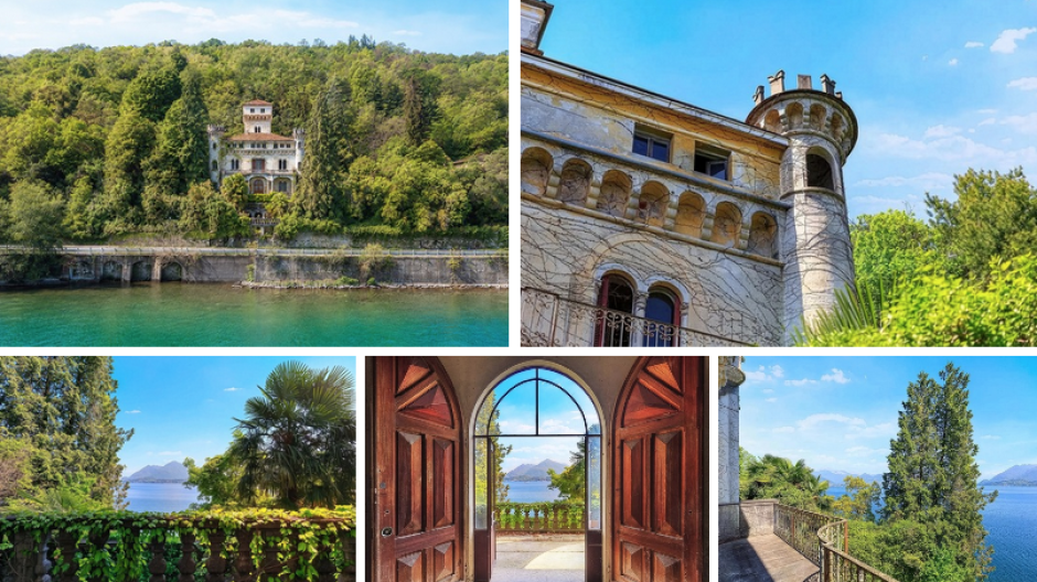 Il castello di Ferré sul Lago Maggiore è in vendita a 5,8 milioni